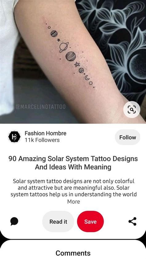 Solar system tattoo | Tattoos, Cute tattoos, Tattoo drawings