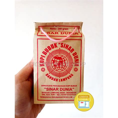 Jual Kopi Bubuk Sinar Dunia Asli Lampung Kemasan G Shopee Indonesia