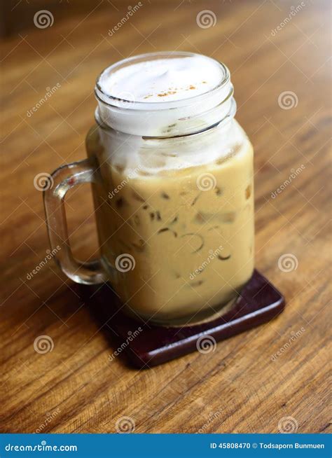 Iced Cappuccino Coffee Stock Photo Image Of Delicious 45808470