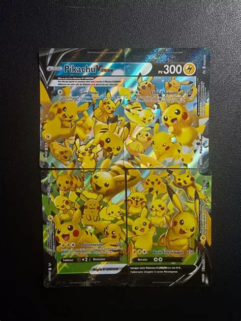 Lot De Cartes Pokemon Pikachu V Union Swsh Swsh Swsh Swsh