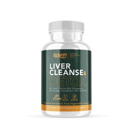 Private Label Liver Cleanse And Detox W Milk Thistle Smp Nutra