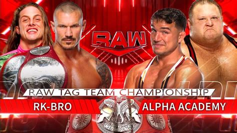 RK Bro Vs Alpha Academy Campeonatos En Parejas WWE Raw 10 01 2022 En