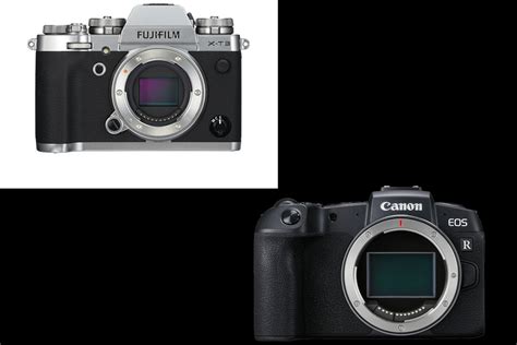 Canon Eos Rp Full Frame Mirrorless Camera And Fujifilm X T30 Aps C