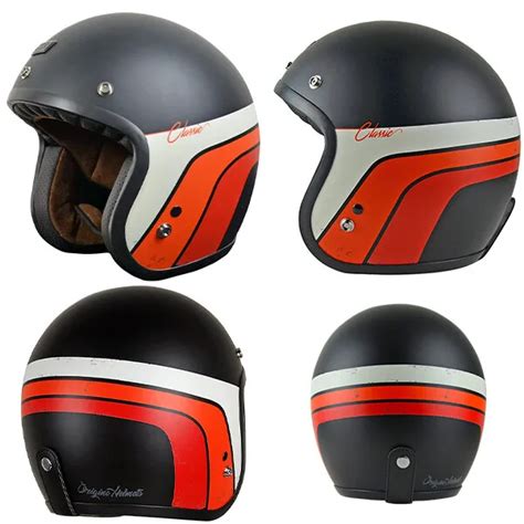 Casco Jet Moto Cafe Racer Custom Origine Primo Classic Opaco Xs Retro