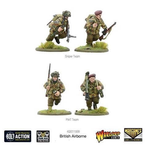 Wargames Delivered Bolt Action Miniatures British Airborne Troop Set