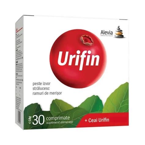 Urifin Ceai Urifin 30 Comprimate 20 Plicuri Alevia Farmacia Tei