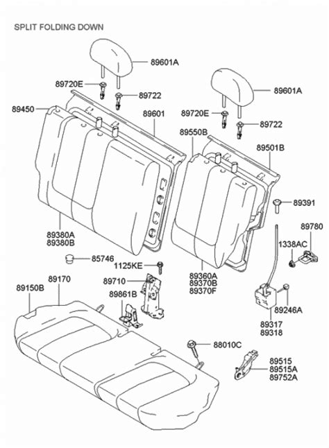 Fep Genuine Hyundai Headrest Assembly Rear Seat