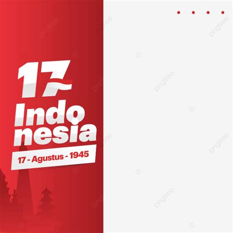 Twibbon Hut Ri 78th Indonesian Independence Day Hd Clipart Design Vector Independence Day 2023