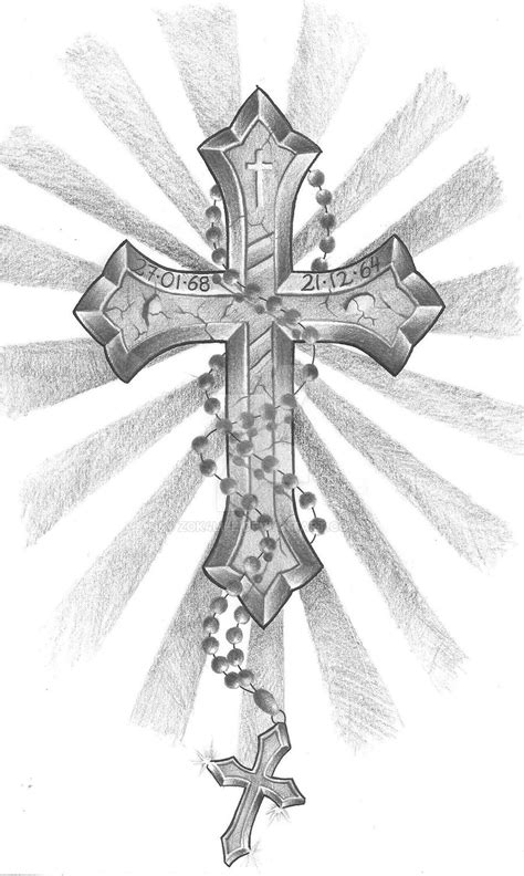 cross rosary by zok4life on DeviantArt