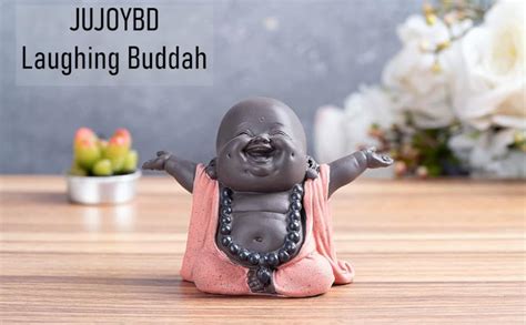 Jujoybd Kleiner Lachender Buddha Niedliche M Nch Statue S Er