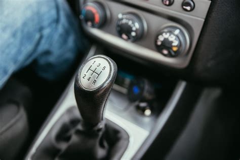 Palanca De Cambio De Coche Deportivo Foto Premium