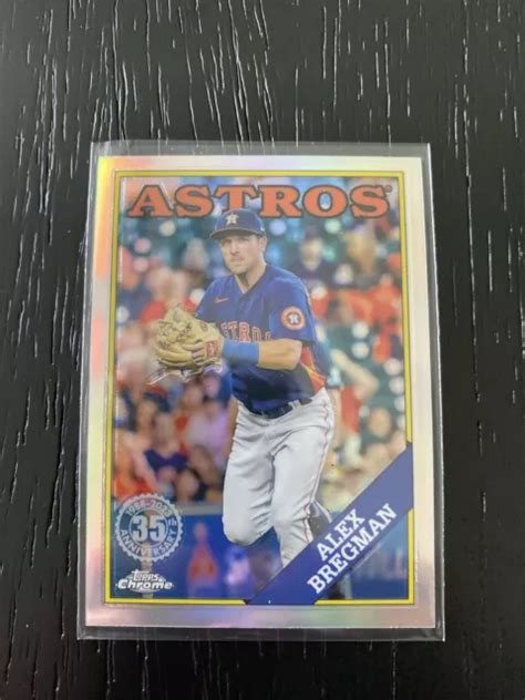 Topps Chrome Alex Bregman E Anniversaire Bc Houston