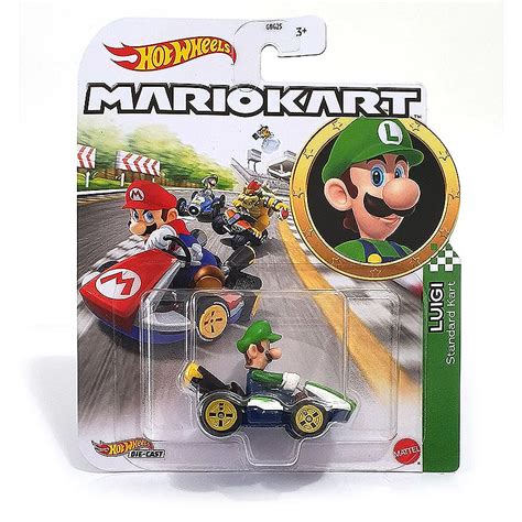 Carrinho Hot Wheels Mario Kart Luigi Dor Mi Brinquedos