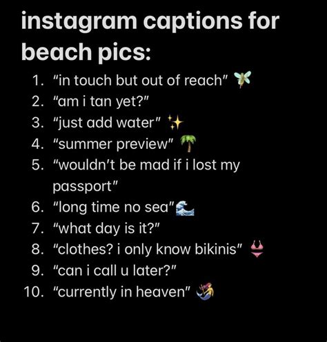 An Instagram Caption For Beach Pics