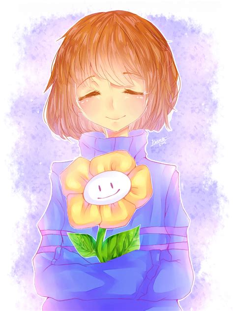 Undertale Frisk And Flowey By Kararii On Deviantart