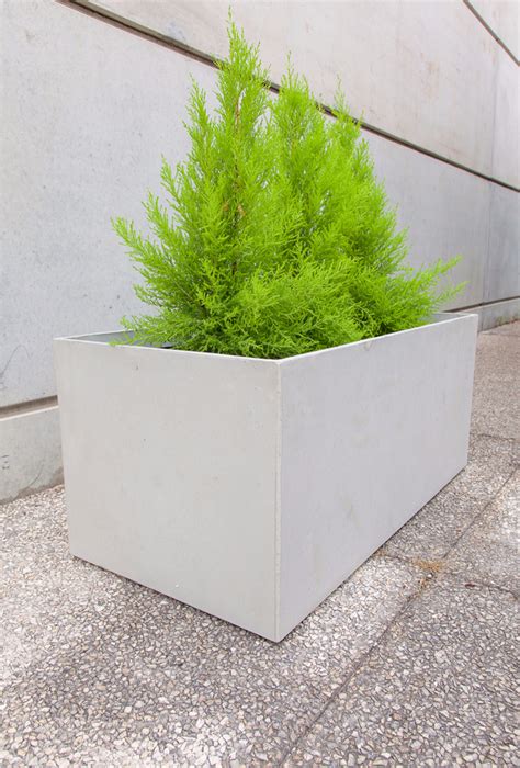 Jardini Re B Ton Rectangulaire Design Contemporain Pour Le Jardin