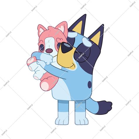 Bluey Hugging The Bear Bluey Cartoon Png Bluey Toy Png Bl Inspire