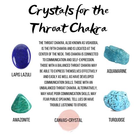 Crystals For The Throat Chakra Chakras Chakra Crystals Healing