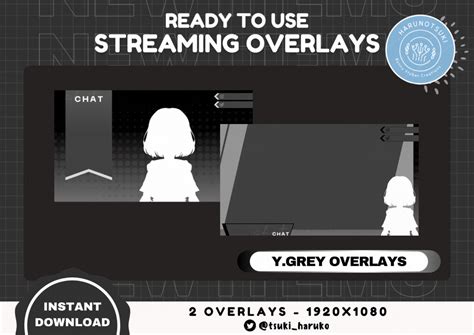 【ygrey Overlays】 Free Vtuber Twitch Overlays Ruko Shop And Comms