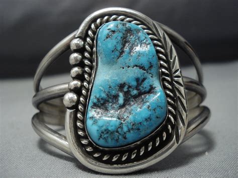 Striking Vintage Native American Jewelry Navajo Sterling Silver Rare T ...