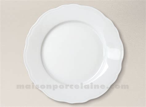 Assiette Plate Limoges Porcelaine Blanche Colbert D Maison De La