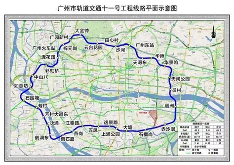 广州地铁11号线拟于2022年建成开通（附线路站点图） 广州本地宝