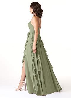 Pistachio Azazie Peyton Bridesmaid Dresses Azazie