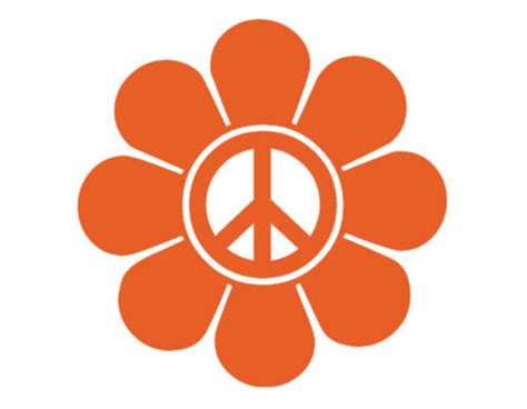 Flower Peace Sign Svg File Cricut Svg Svg Designs Vector Svg Files For Cricut Eagle Svg Etsy