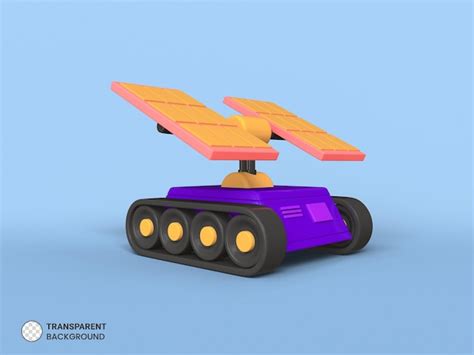 Premium Psd Space Rover Icon Isolated D Render Illustration