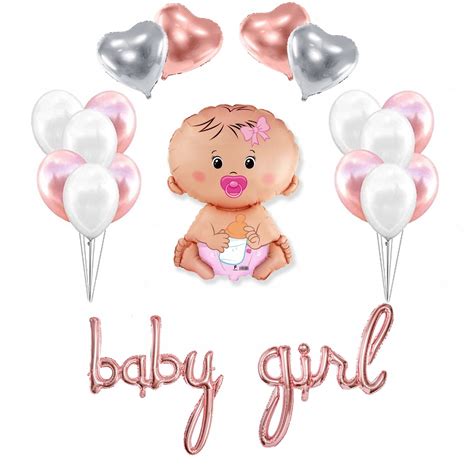 BALONY Baby Shower DZIEWCZYNKA Na URODZINY CHRZEST 9471097155