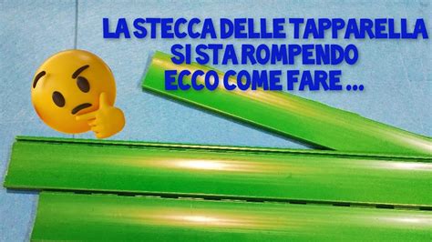 Come Sostituire Stecche Tapparella In Pvc Rotte E Spezzate Youtube