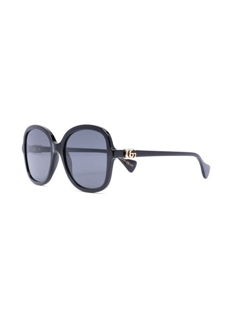 Gucci Eyewear Oversized Round Frame Sunglasses Farfetch