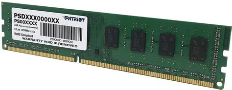 Модуль Памяти Patriot Psd38G16002 Ddr3 - 8Гб купить на OZON по низкой цене