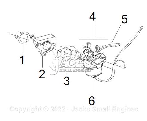 Westinghouse Wh E Parts Diagram For Parts List Carburetor