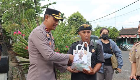 NUSABALI Polres Tabanan Baksos Bagikan Sembako