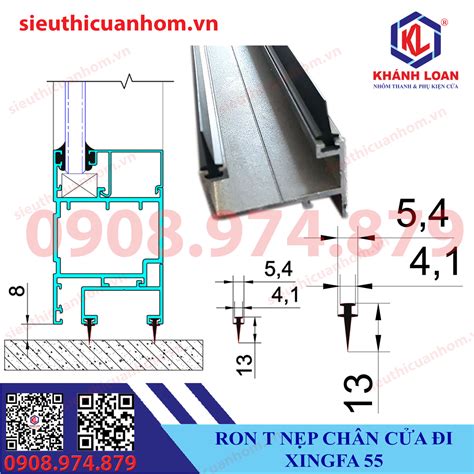 Chân cửa ron chân cửa nhôm Xingfa chất lượng tốt nhất