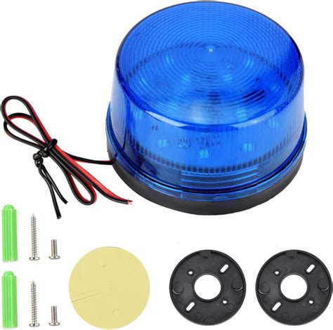 Amazon LED Flashing Lamp 12V Blue LED Strobe Beacon Emergency