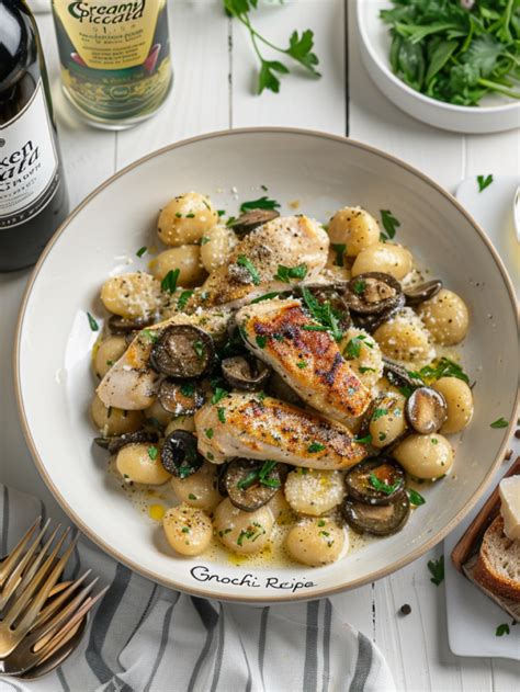 Creamy Chicken Piccata With Gnocchi Recipe The Fresh Man Cook