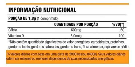 C Lcio Mg Vitamina D Fdc Comprimidos Importada Mercadolivre