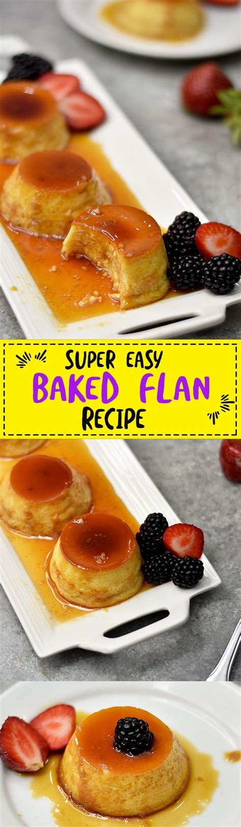 Super Easy Baked Flan Recipe | The Fork Bite