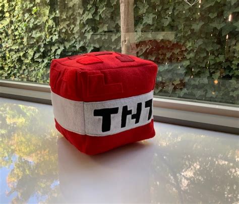 Custom Minecraft Tnt Cube Plush Made To Order Etsy