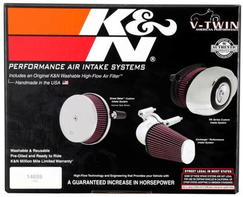 K N Harley Davidson Touring Models Performance Intake Kit