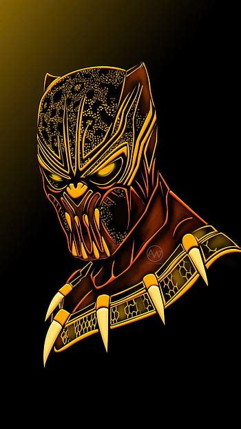 Artstation Killmonger Black Panther Killmonger Logo Hd Phone