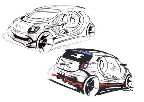 Smart Car Sketch at PaintingValley.com | Explore collection of Smart ...