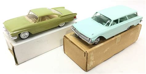 Lot - (2) Vintage Promotional Plastic Model Dealer Cars