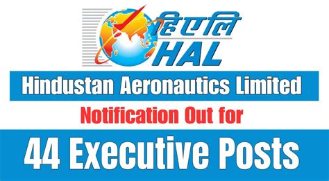 Hal Recruitment Notification Out For Executive Posts