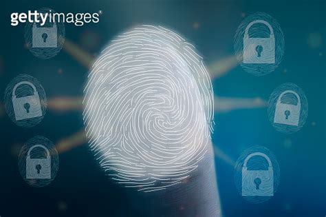 Fingerprint Scan Provides Security Access With Identification Concept