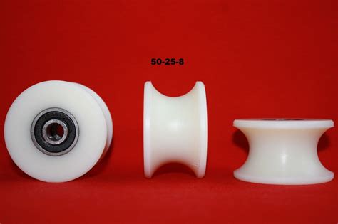 Mm Nylon Pulley Wheel With Ball Bearings Various Groove Size