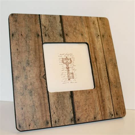 Rustic Frame Picture Frame Photo Frame Decoupaged Frame Etsy Marcos