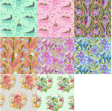 Everglow By Tula Pink Yard Bundle Petting Fabric